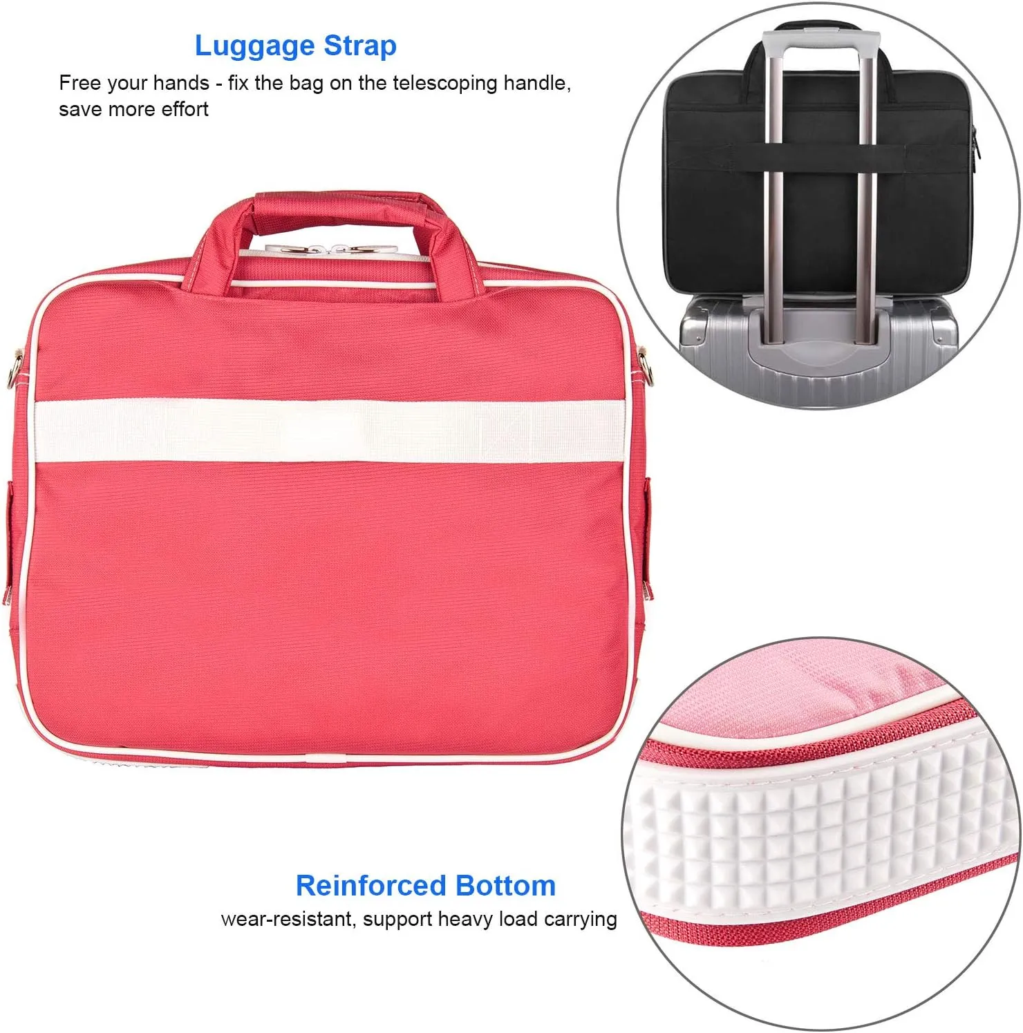 13.3 Inch Laptop Shoulder Bag Briefcase Women for MacBook Pro 13/Air 13, Messenger Bag Carrying Sleeve Case