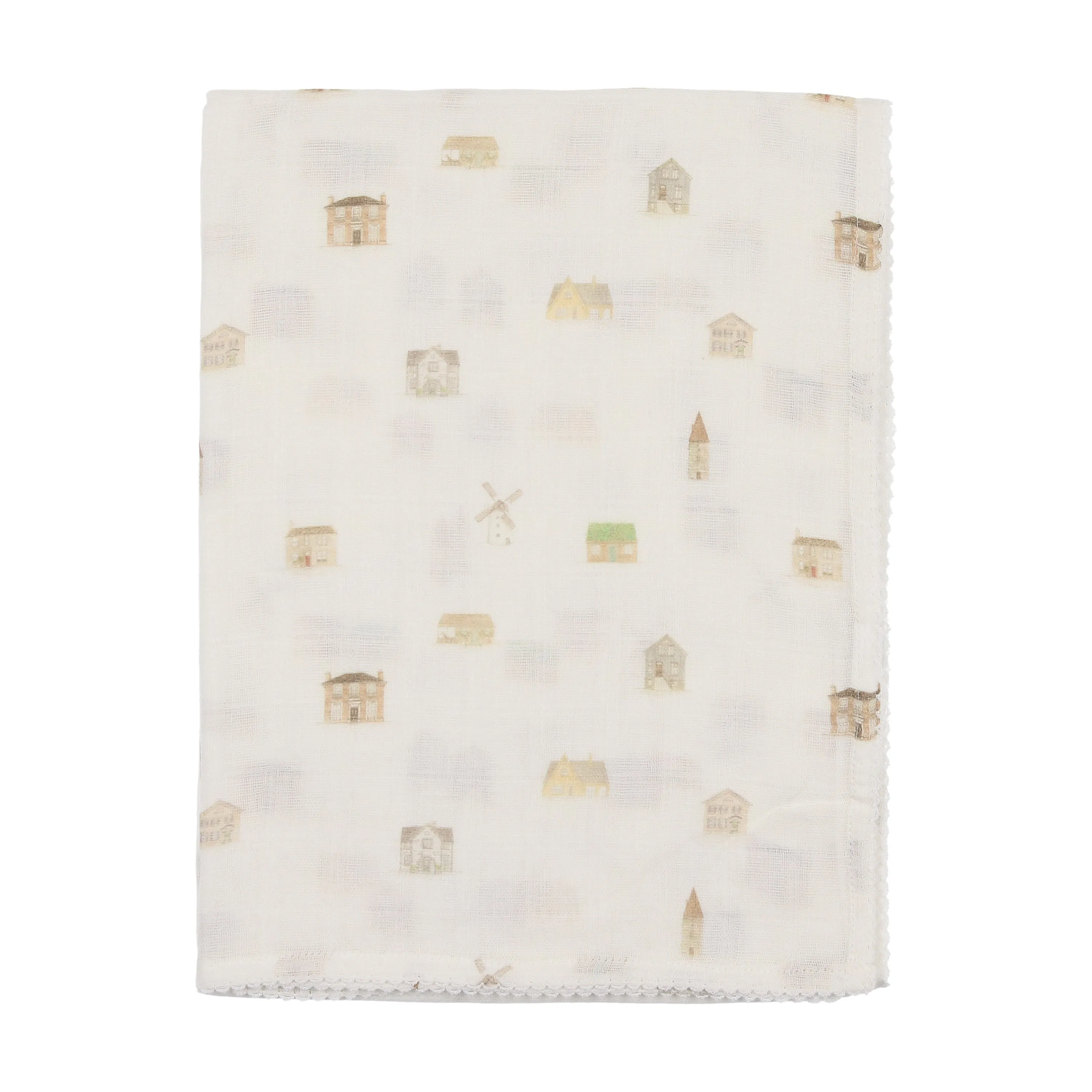 Baby Muslin Swaddle | Home Sweet Home | Bee and Dee | SS25