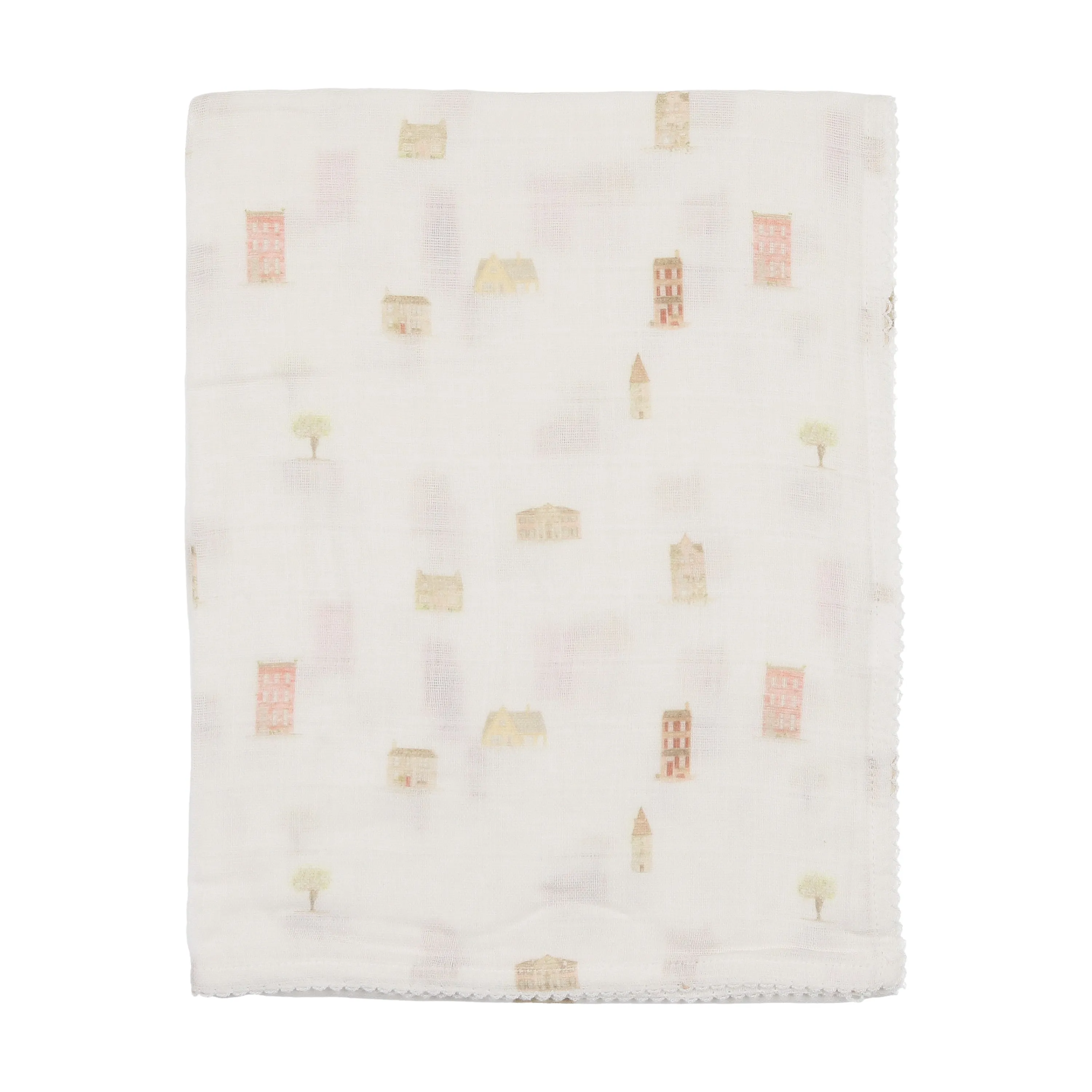 Baby Muslin Swaddle | Home Sweet Home | Bee and Dee | SS25