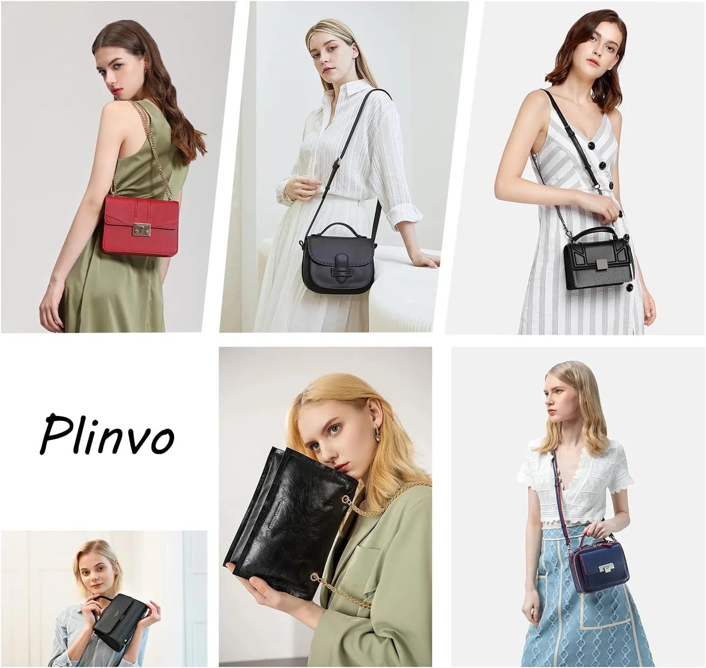 Bucket Crossbody Bag for Women Small Shoulder Purse Vintage Style Handbag with Mini Pouch Genuine Leather