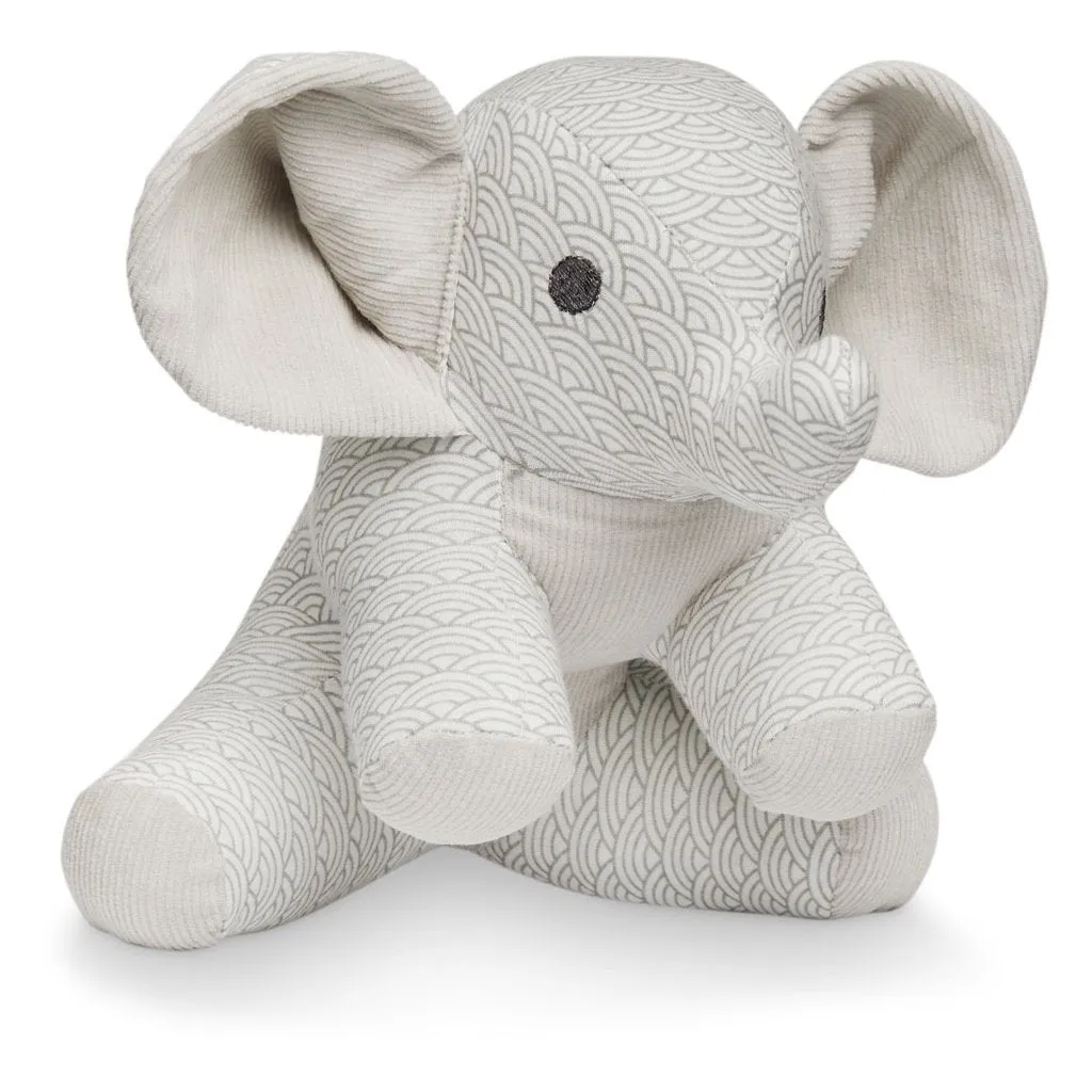 Cam Cam Copenhagen -Elephant Soft Toy -  Grey Wave