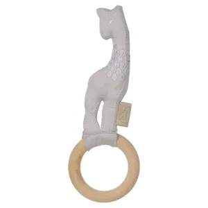 Cam Cam Copenhagen - Giraffe Rattle -  Classic Grey