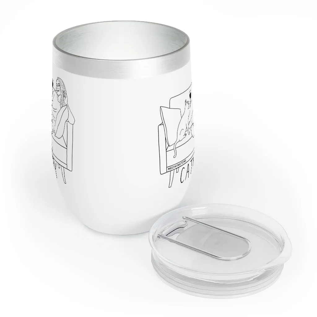 Caturday Chill Wine Tumbler