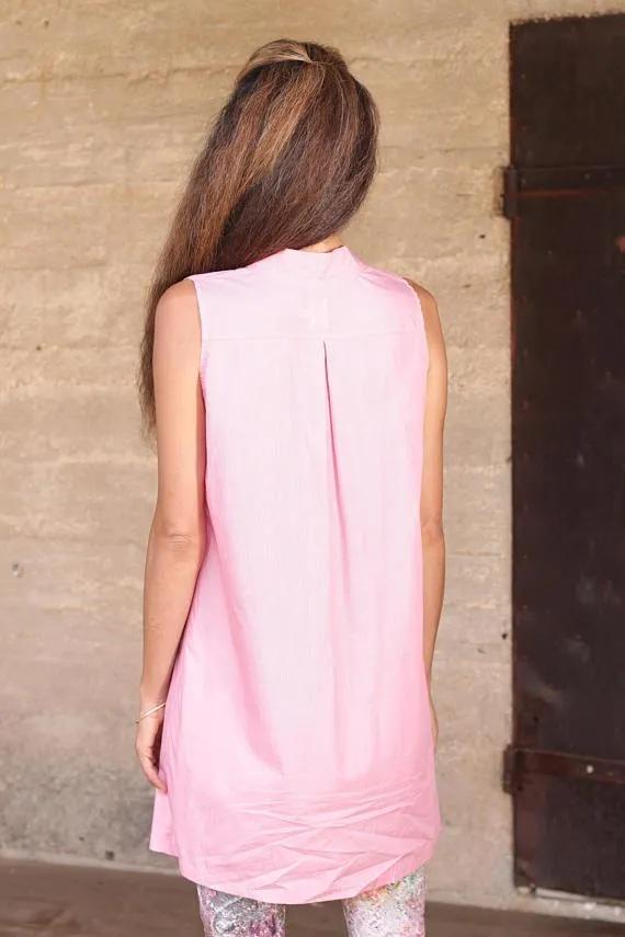 Chinese Collar Cotton Tunic