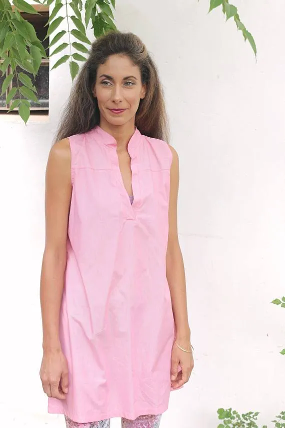 Chinese Collar Cotton Tunic