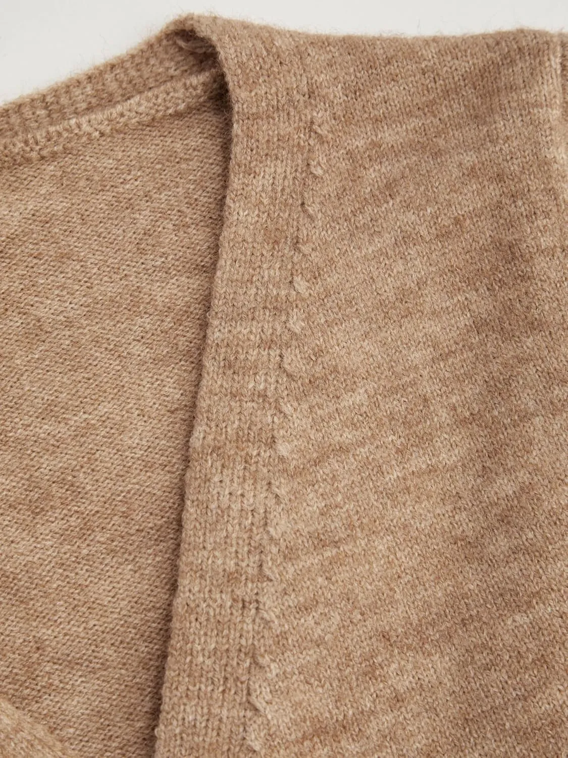CIDER Knit Round Neckline Solid Cardigan
