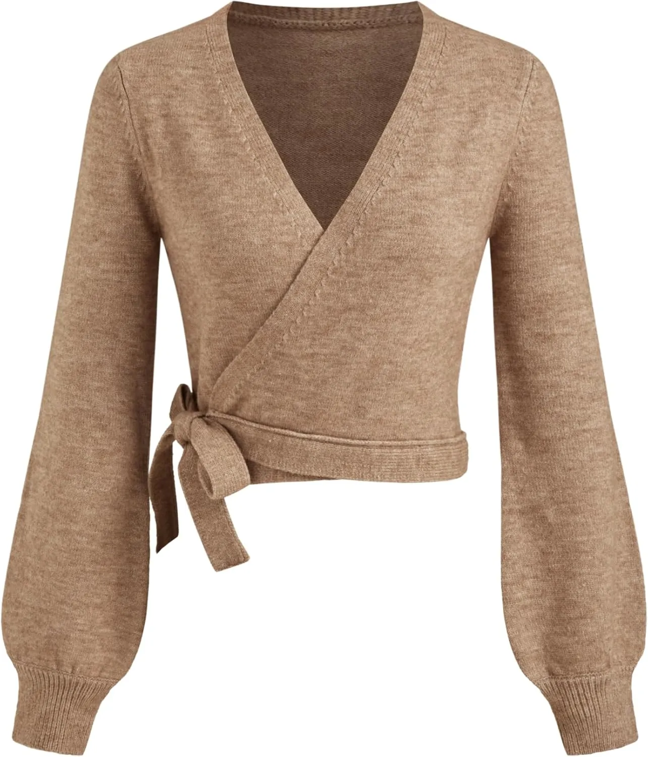CIDER Knit Round Neckline Solid Cardigan