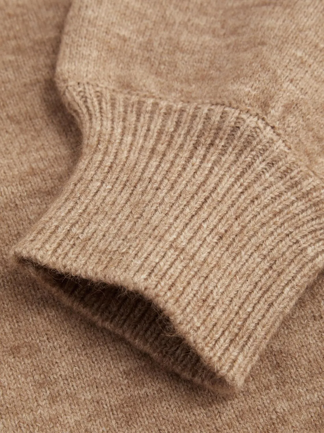 CIDER Knit Round Neckline Solid Cardigan