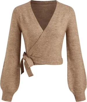 CIDER Knit Round Neckline Solid Cardigan