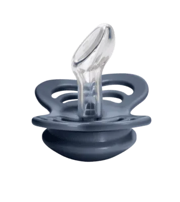 Cloud & Steel Blue Silicone - Bibs Couture-0-6 Monat