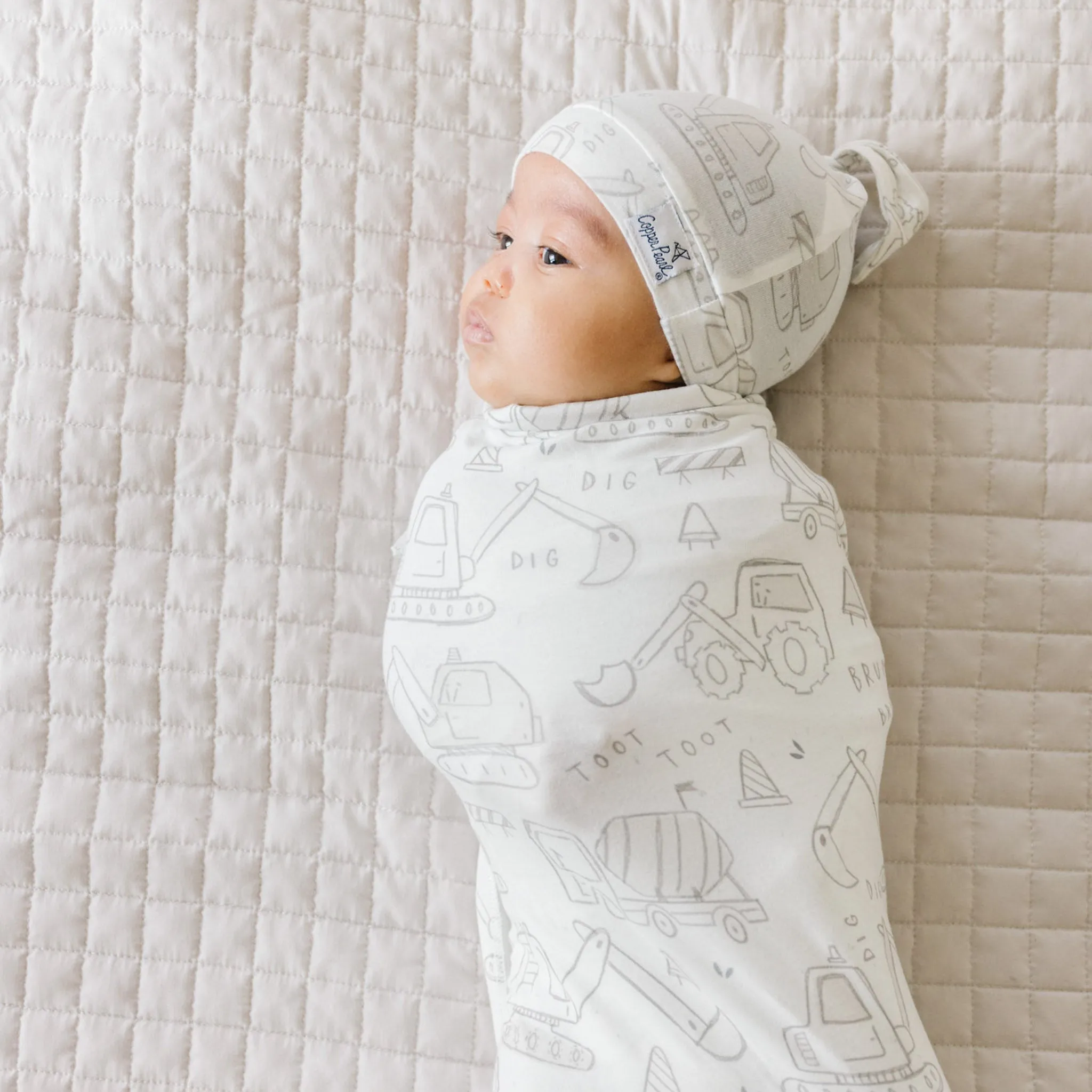 Copper Pearl Knit Swaddle Blanket | Gage