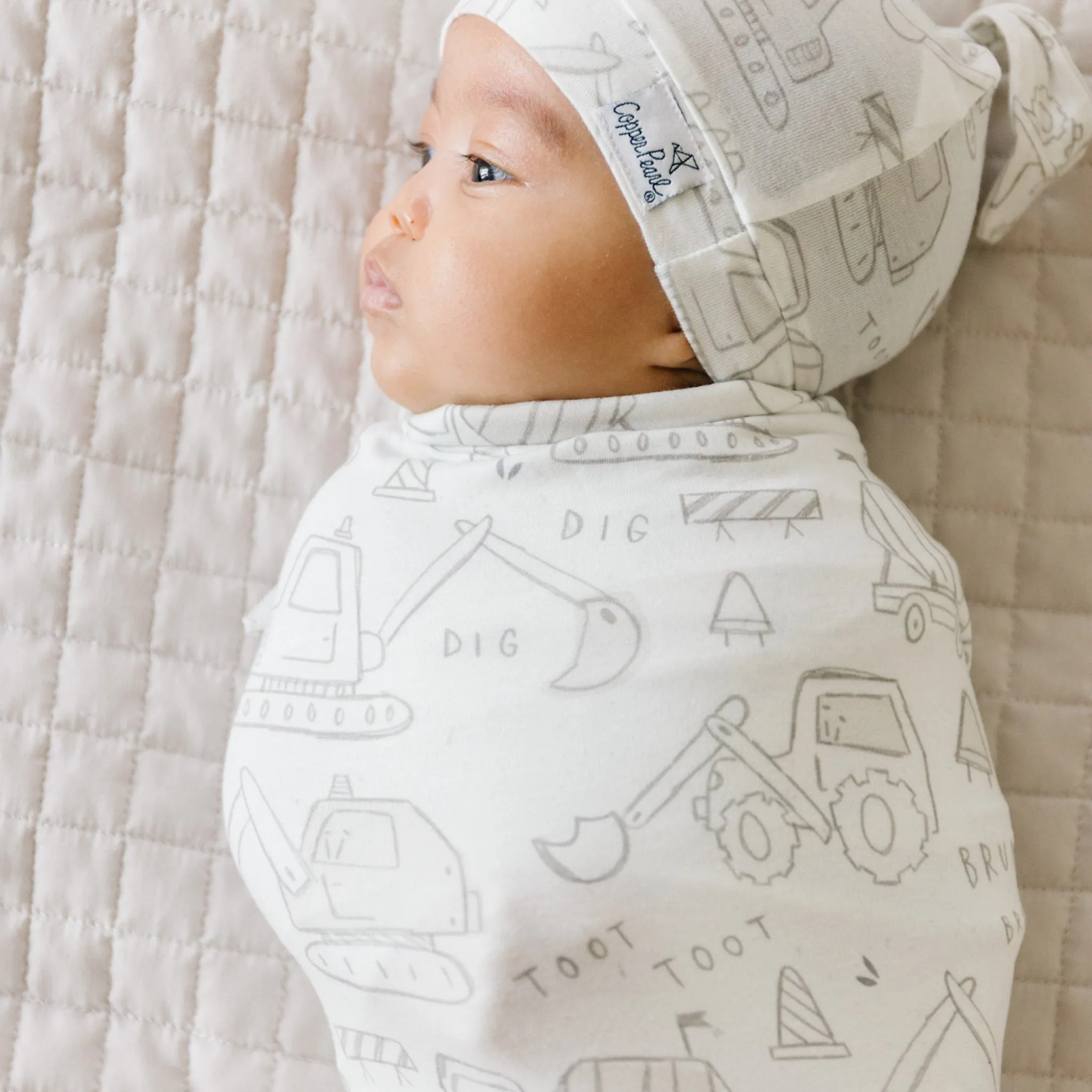 Copper Pearl Knit Swaddle Blanket | Gage