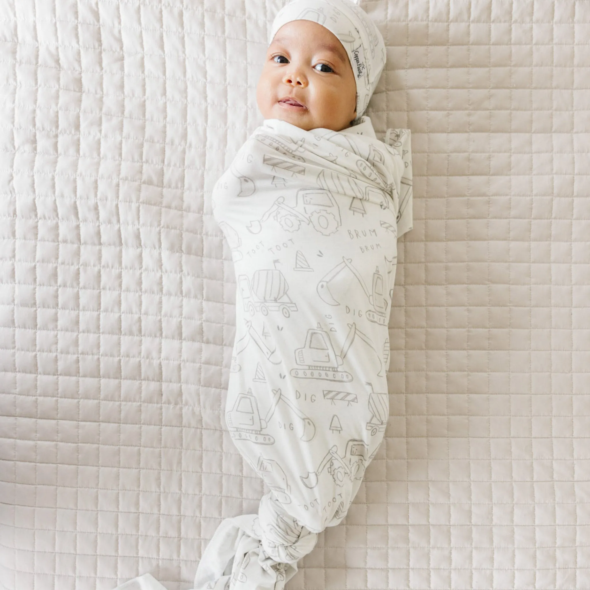 Copper Pearl Knit Swaddle Blanket | Gage