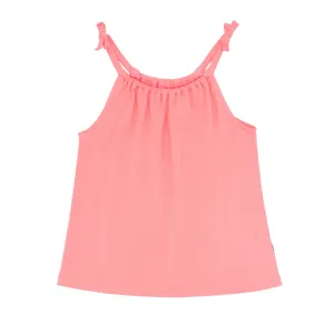 Coral Bow Strap Tank