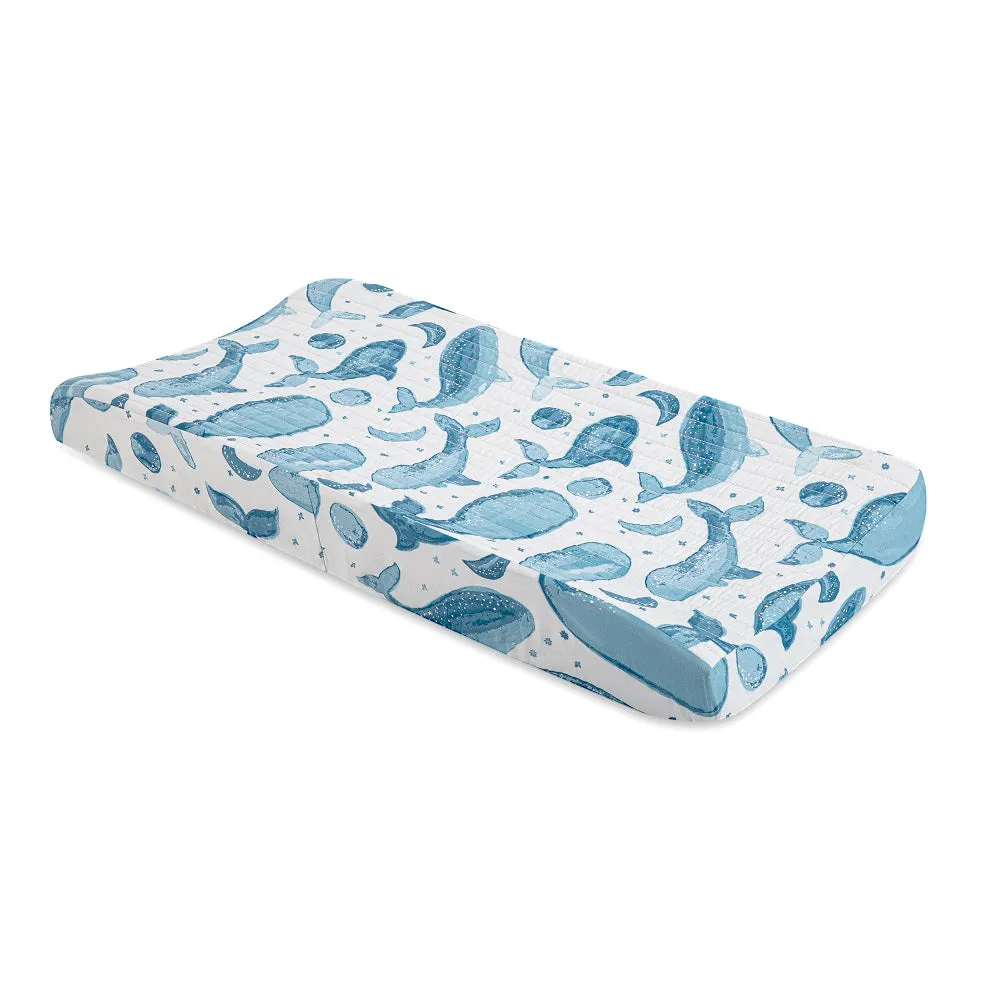 Crane Baby Caspian Collection Quilted Change Pad Cover