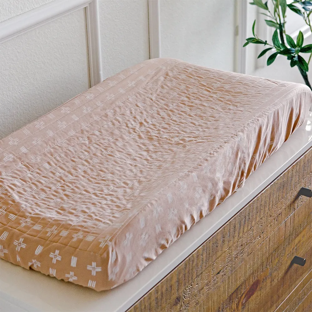 Crane Baby Ezra Collection Quilted Change Pad Cover