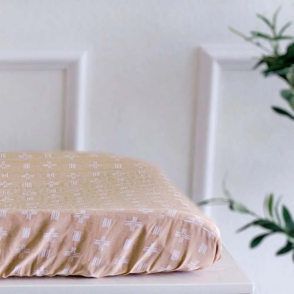Crane Baby Ezra Collection Quilted Change Pad Cover