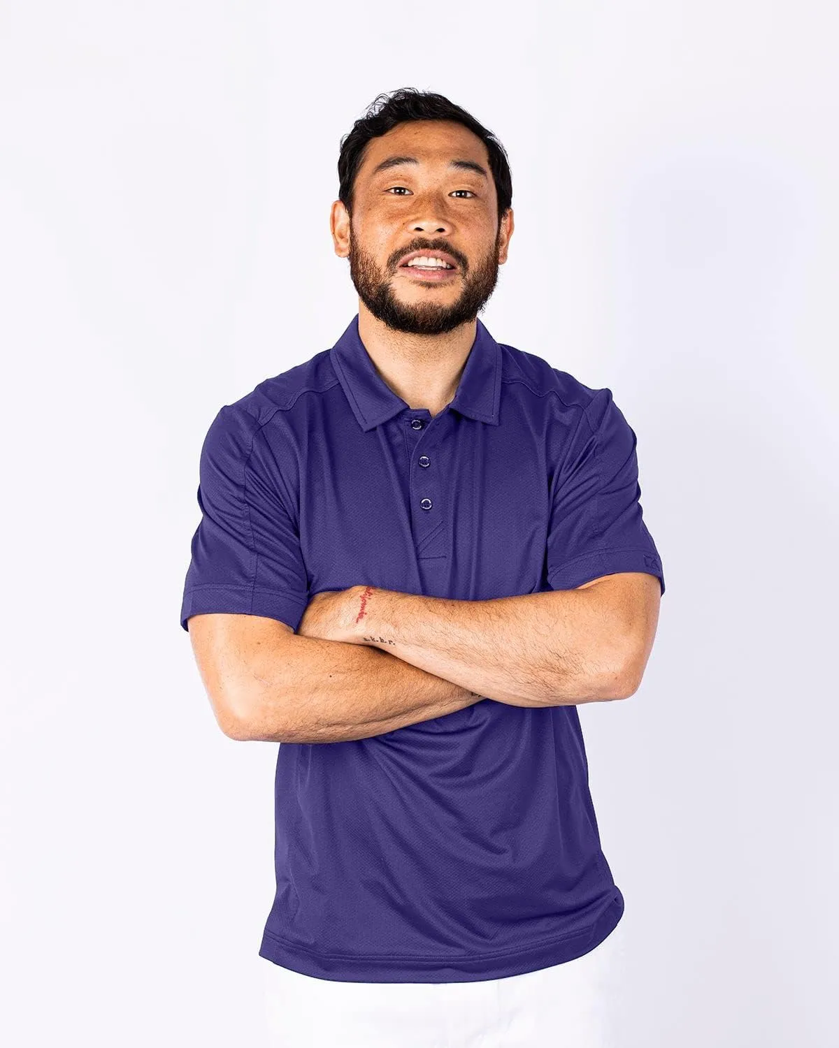 Cutter & Buck Prospect Textured Stretch Mens Big & Tall Polo