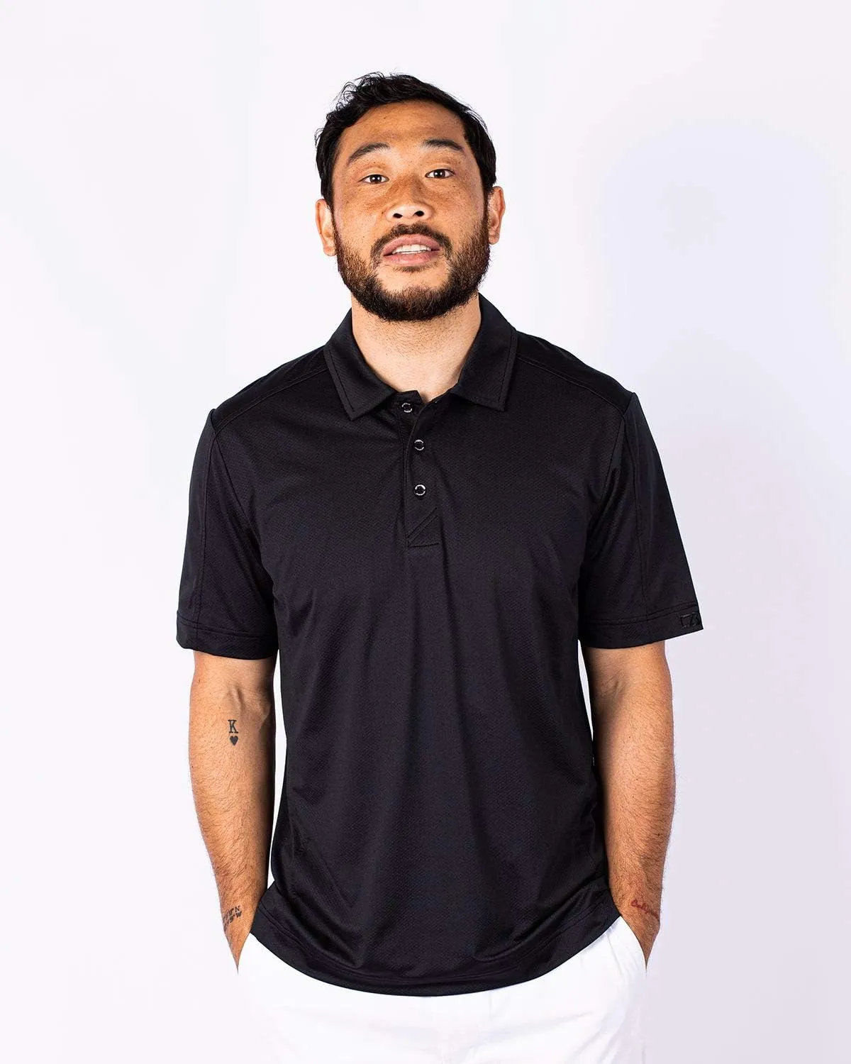 Cutter & Buck Prospect Textured Stretch Mens Big & Tall Polo