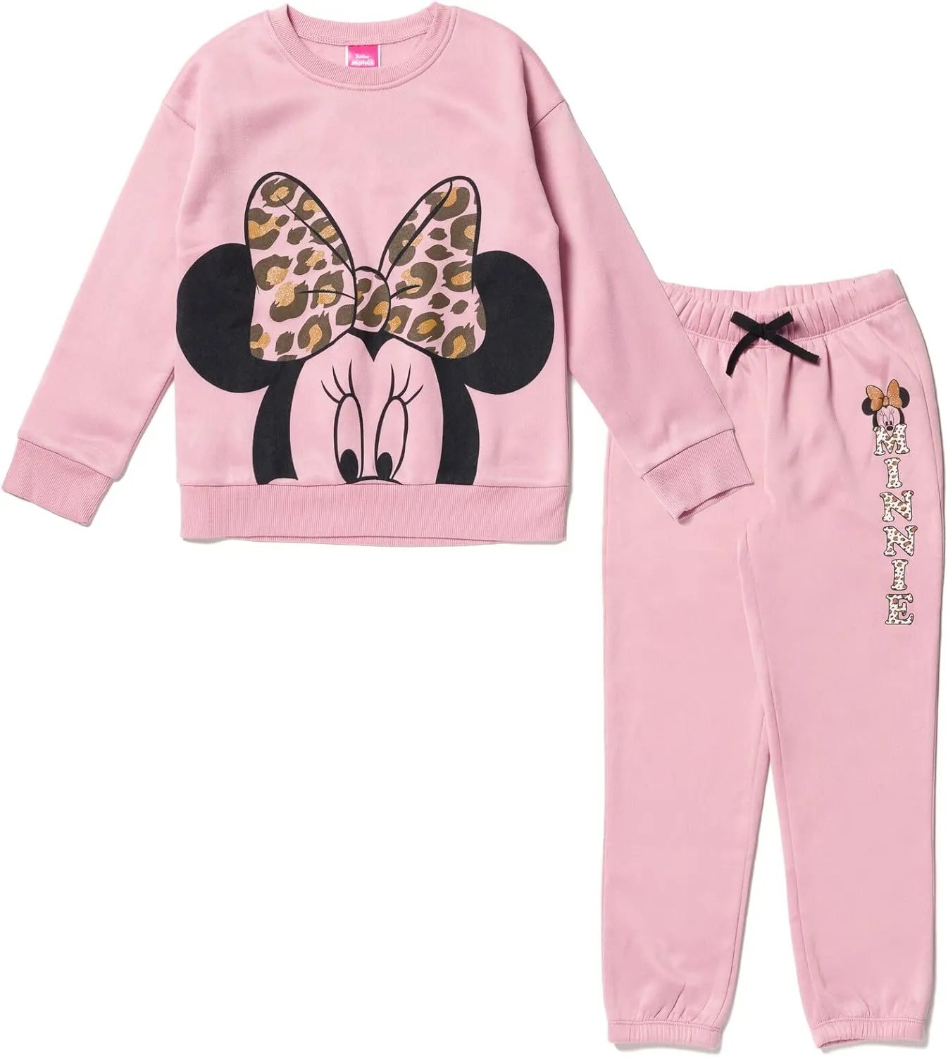 Disney Lilo & Stitch Minnie Mouse Girls Fleece Sweatshirt and Jogger Pants Little Kid to Big Kid
