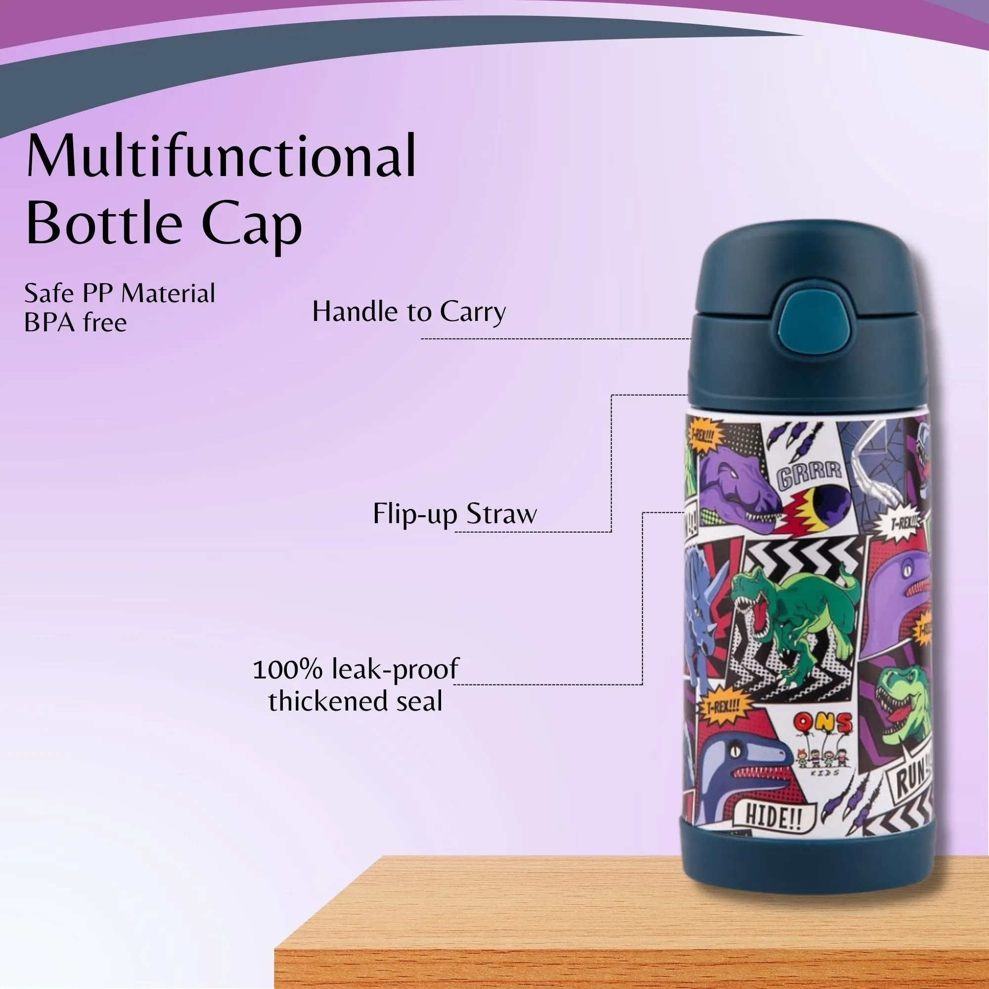 Double Wall Stainless Steel Bottle Donosaur