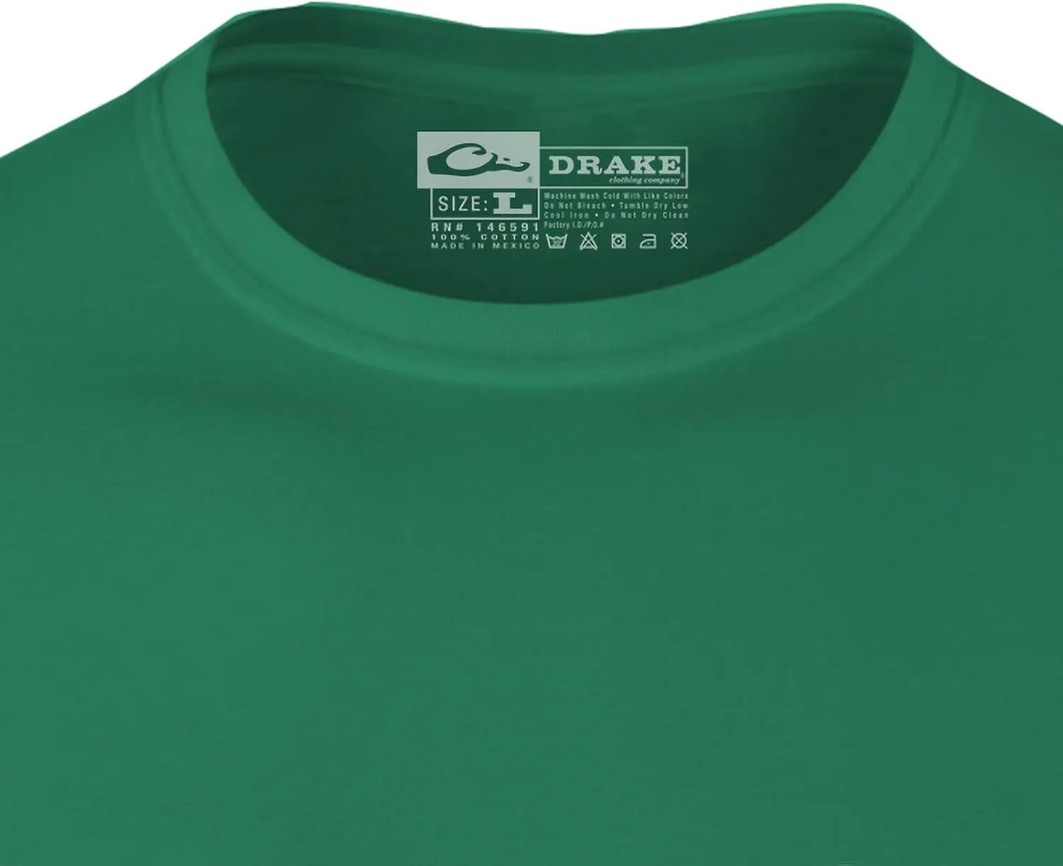 Drake Waterfowl Men's Icon Long Sleeve Logo T-Shirt-Lightweight Soft Breathable Crew Neck Quick-Dry Moisture-Wicking Tee