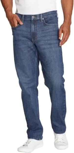 Eddie Bauer Mens Regular Fit Two-Way Stretch Jean (Blue, 38W x 32L)