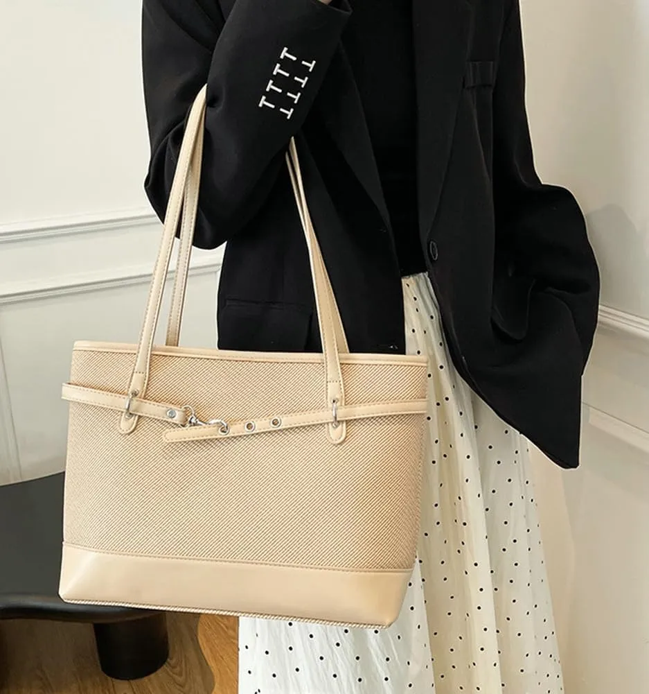 Epsion Large Vegan Leather Tote Bag Womens Slouchy Shoulder Bag Casual Handbags Purses Zipper 2025