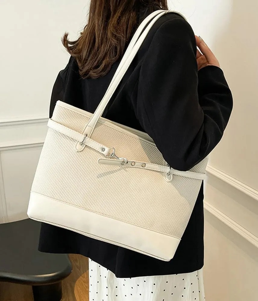 Epsion Large Vegan Leather Tote Bag Womens Slouchy Shoulder Bag Casual Handbags Purses Zipper 2025