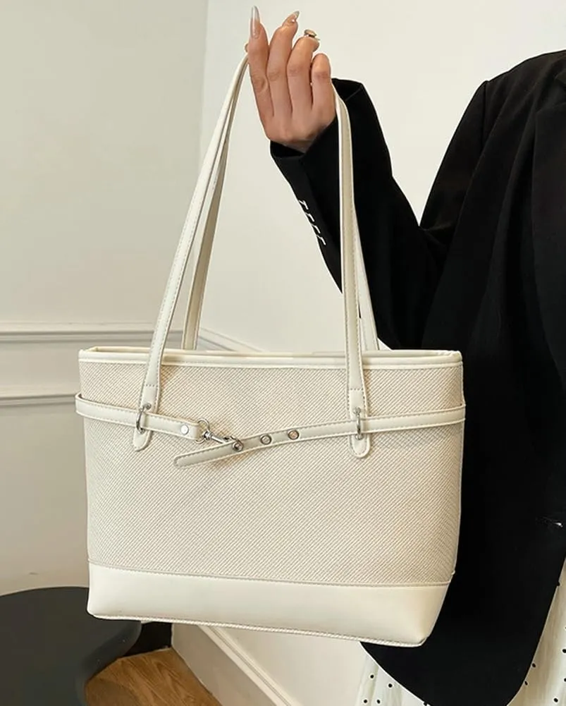Epsion Large Vegan Leather Tote Bag Womens Slouchy Shoulder Bag Casual Handbags Purses Zipper 2025