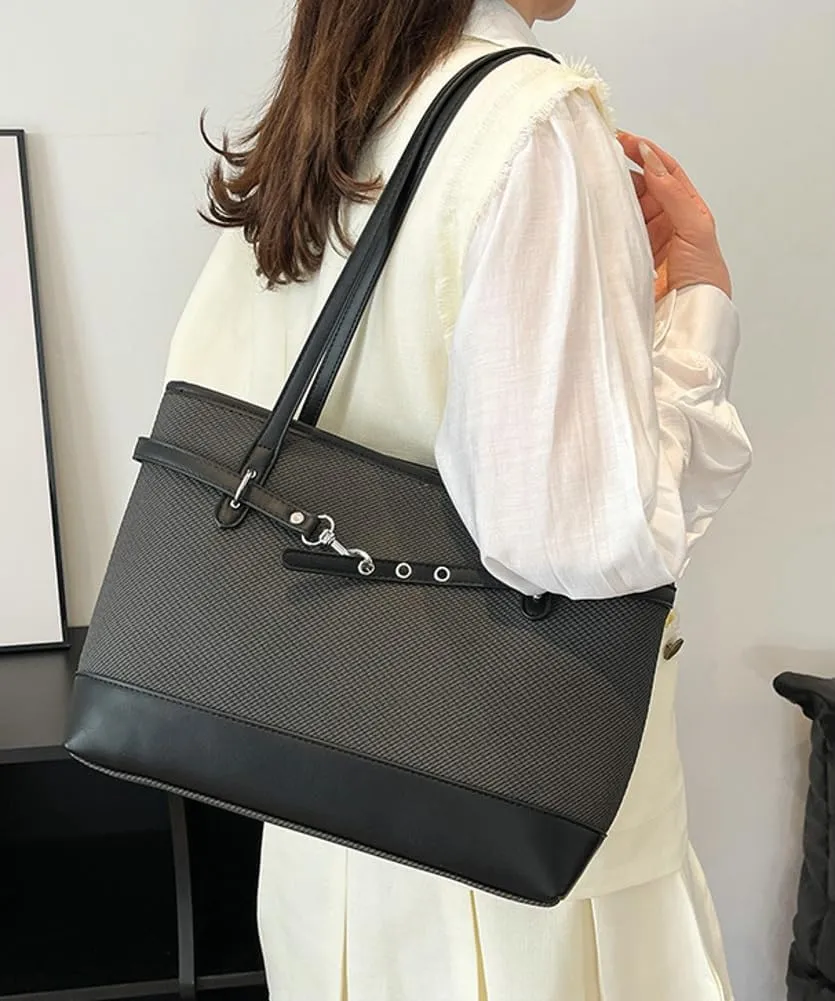 Epsion Large Vegan Leather Tote Bag Womens Slouchy Shoulder Bag Casual Handbags Purses Zipper 2025