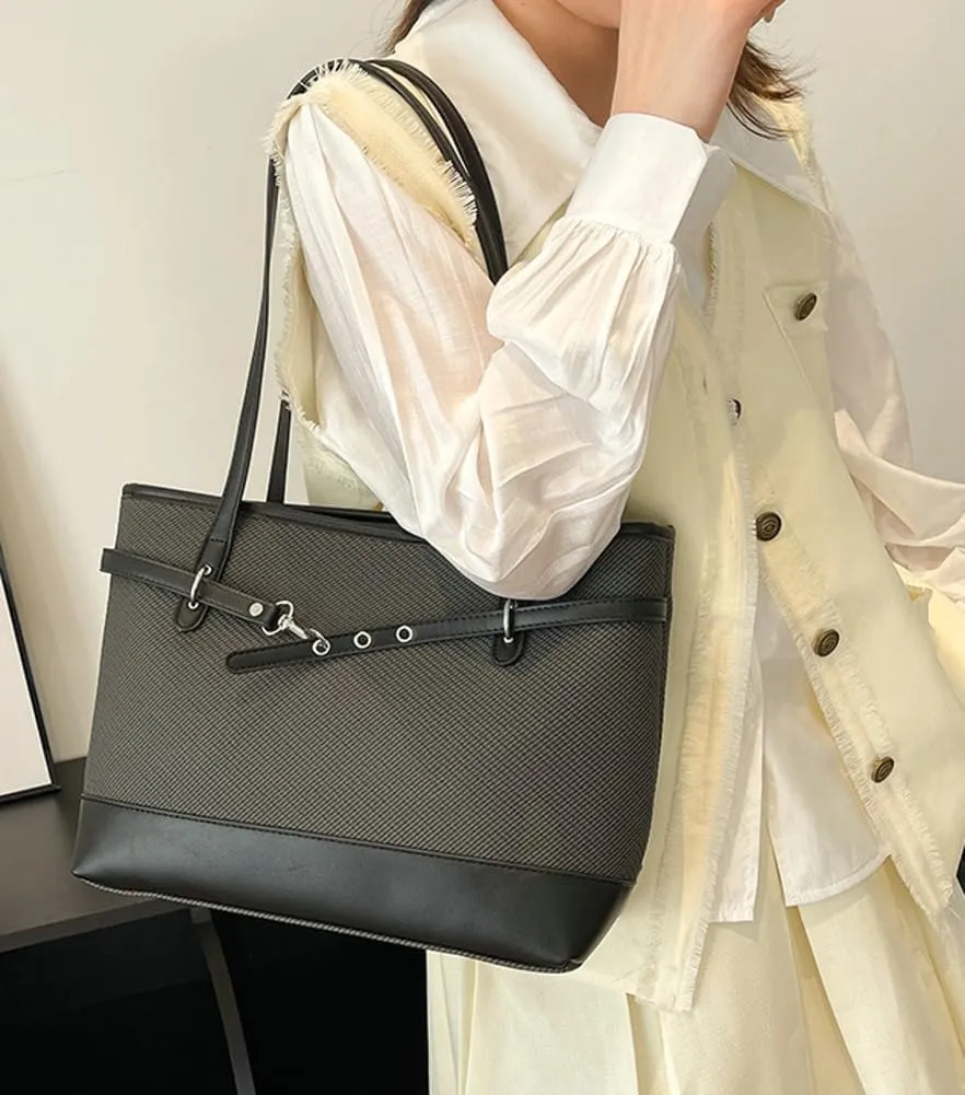 Epsion Large Vegan Leather Tote Bag Womens Slouchy Shoulder Bag Casual Handbags Purses Zipper 2025