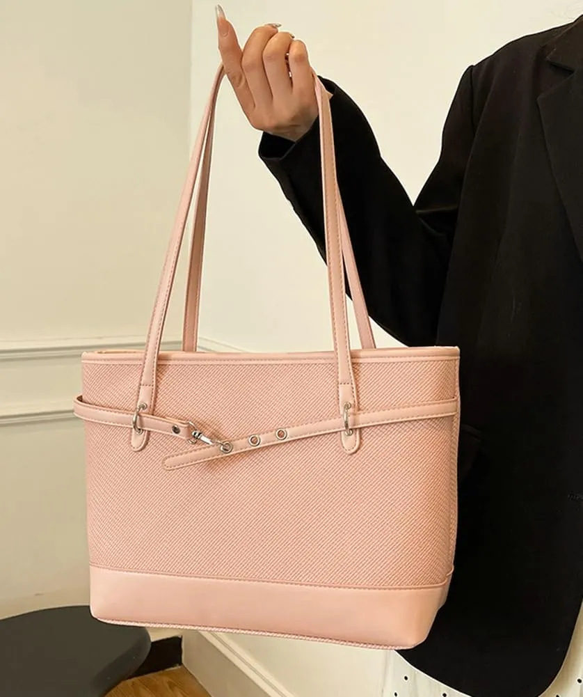 Epsion Large Vegan Leather Tote Bag Womens Slouchy Shoulder Bag Casual Handbags Purses Zipper 2025