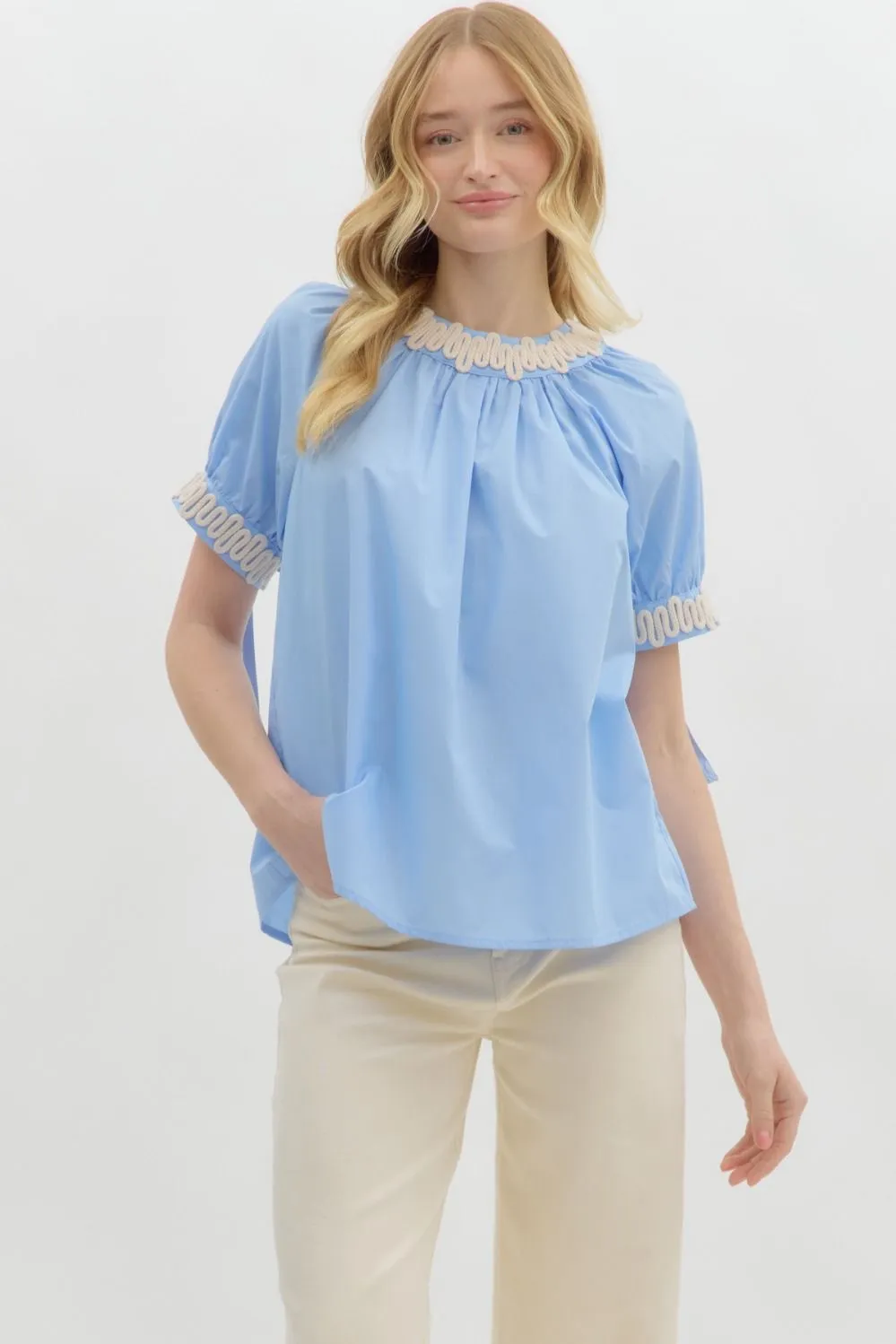 Ester Bubble Sleeve Top