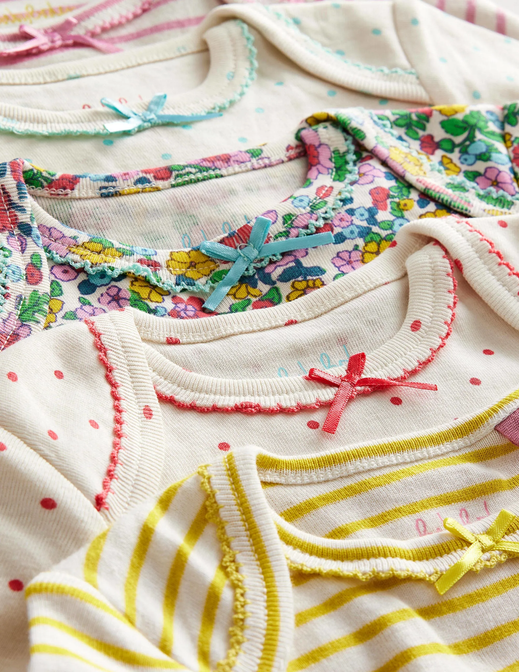 Floral 5 Pack Bodies-Multi Vintage Flowerbed