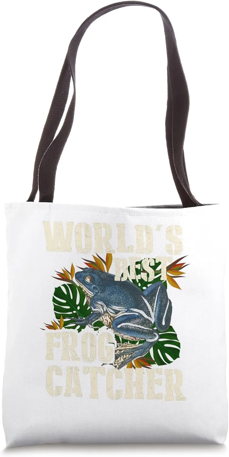 Frog Catcher Shirt Kids Frog Catcher For Kids Frog Hunter Tote Bag
