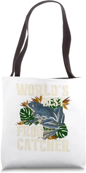 Frog Catcher Shirt Kids Frog Catcher For Kids Frog Hunter Tote Bag