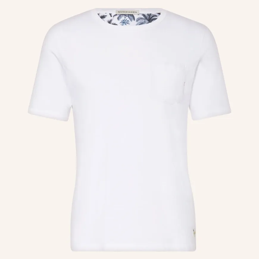 Garment Dye Pocket Tee (White)