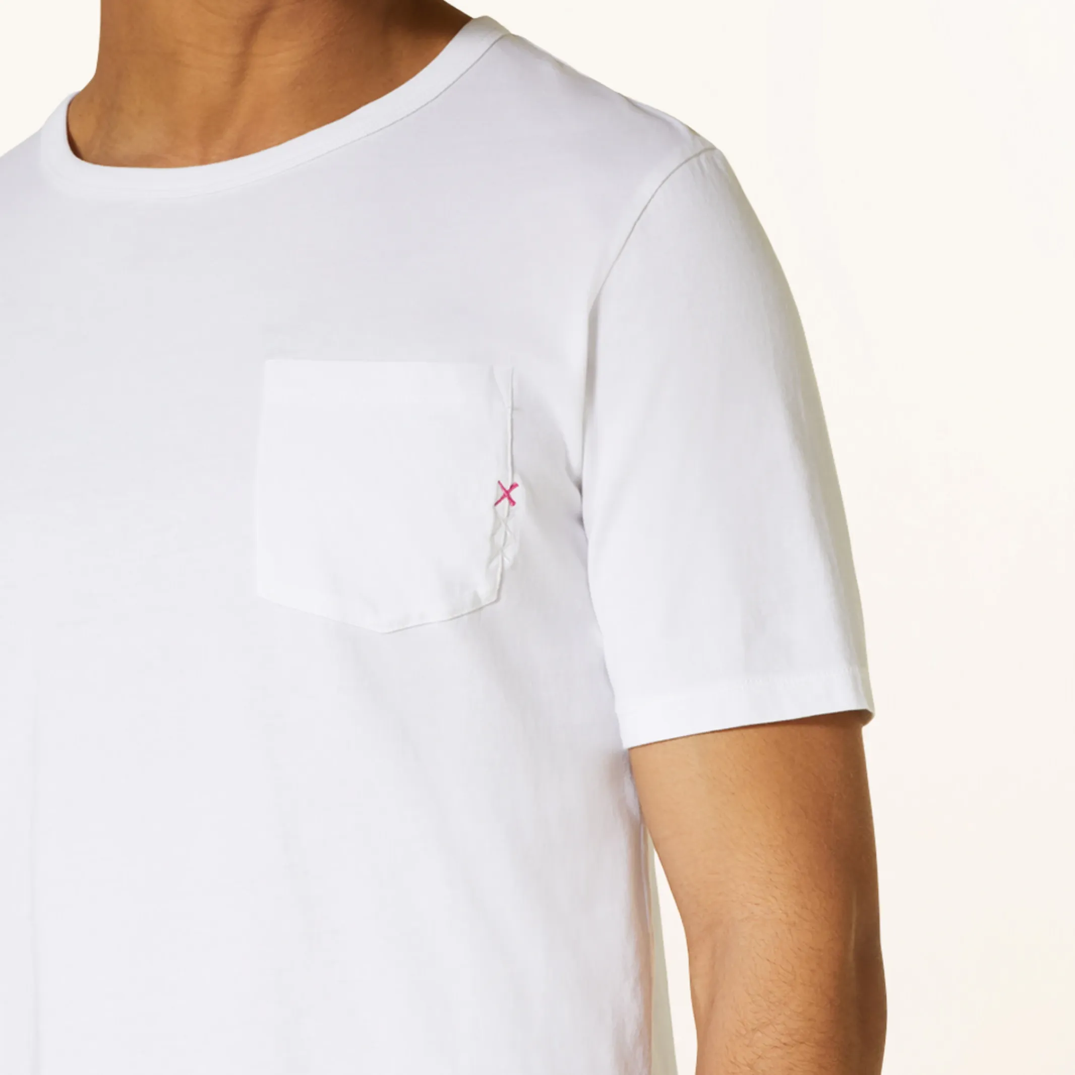 Garment Dye Pocket Tee (White)
