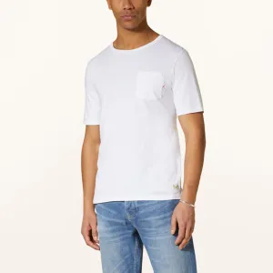 Garment Dye Pocket Tee (White)