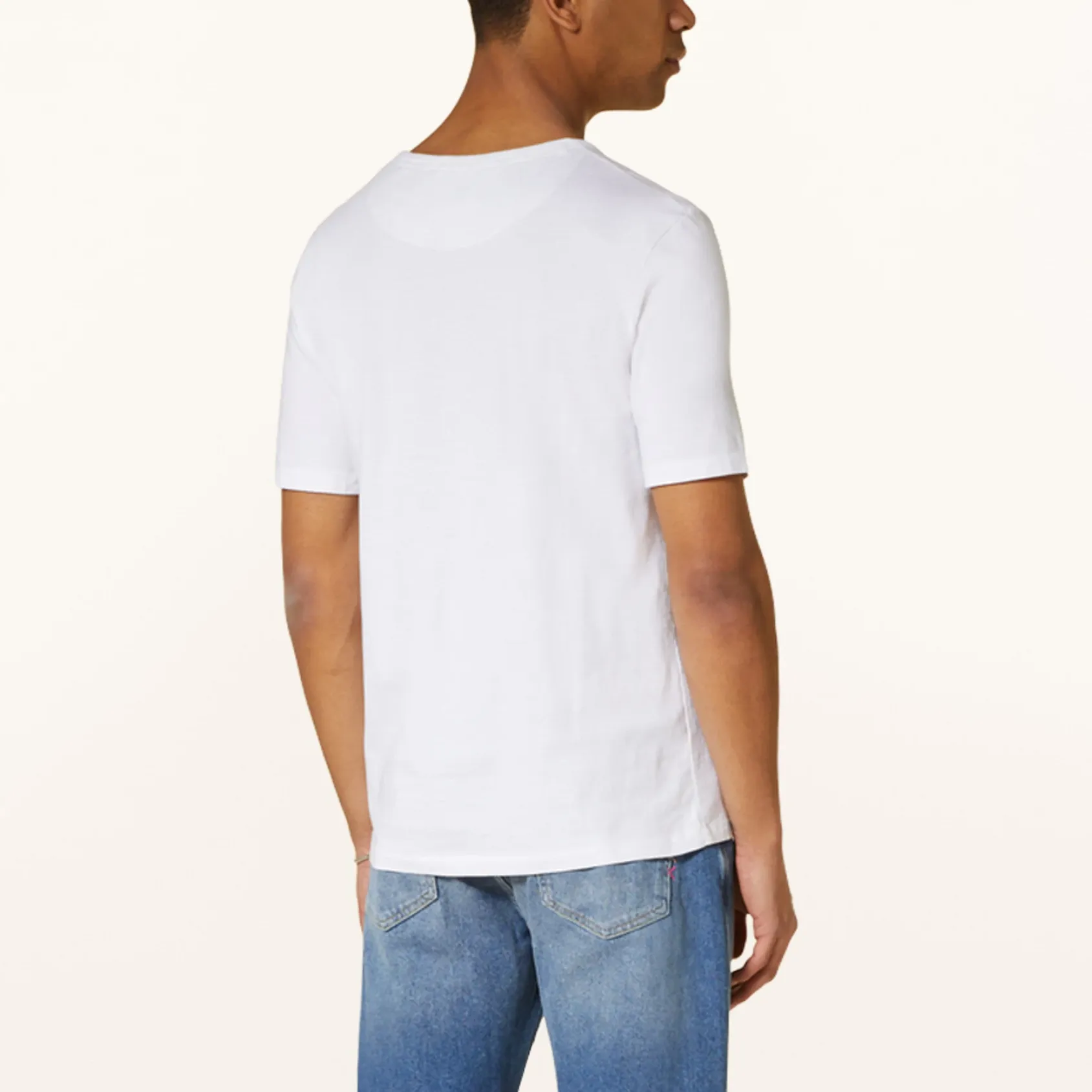 Garment Dye Pocket Tee (White)
