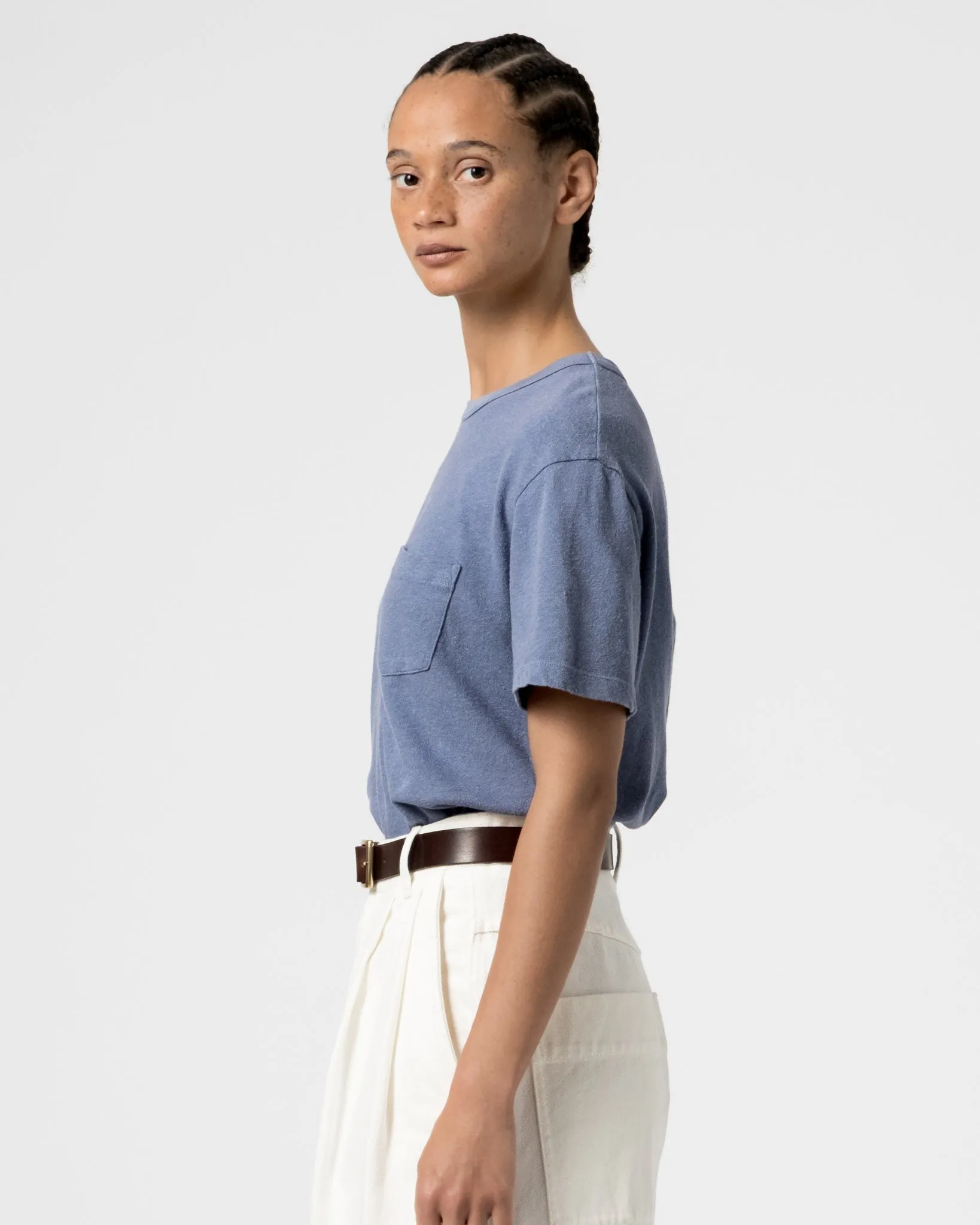G.o.D Pocket T Cotton Hemp Riviera Blue