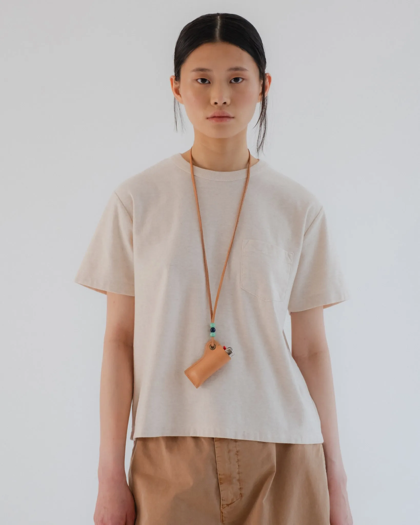 G.o.D Pocket T Cotton Melange Raffia