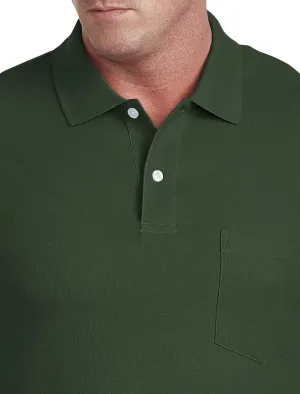 Harbor Bay by DXL Big and Tall Pocket Piqu Polo