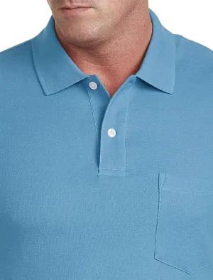 Harbor Bay by DXL Big and Tall Pocket Piqu Polo
