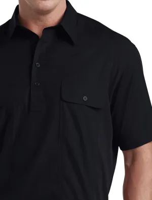 Harbor Bay by DXL Men's Big and Tall Banded-Hem Polo Shirt