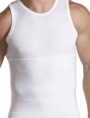 Harbor Bay by DXL Men's Big and Tall Shapewear Tank T-Shirt Black