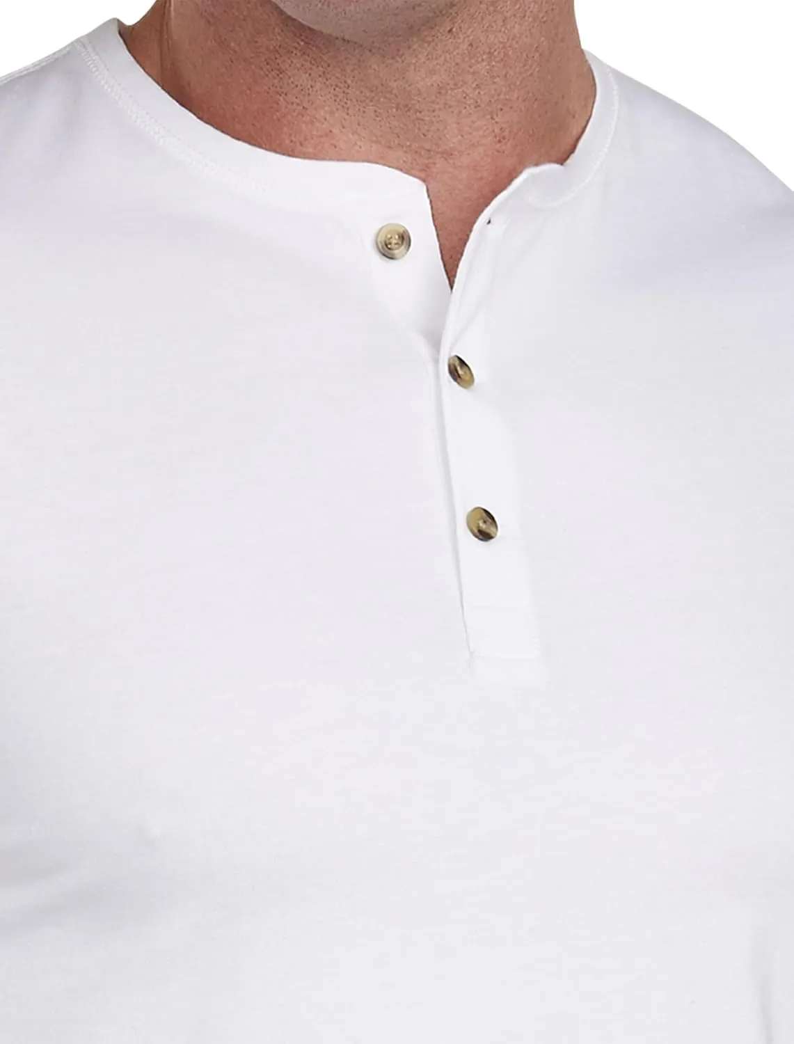 Harbor Bay by DXL Men's Big and Tall Wicking Jersey Henley Shirt