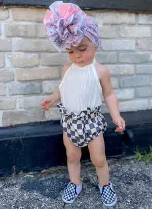 High Waisted Checkered Bummies
