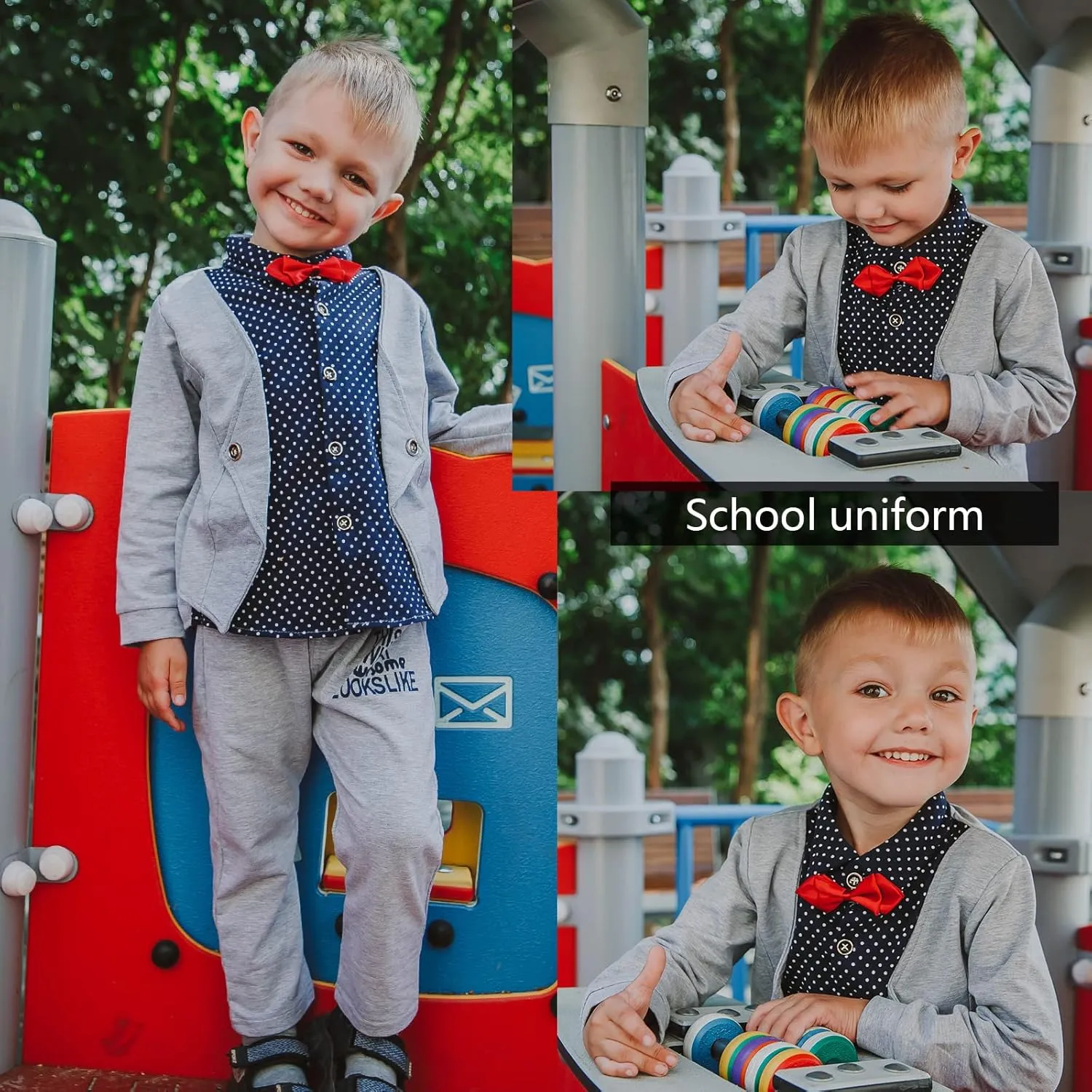 HZXVic Baby Boys Gentleman Outfits Suits,Toddler Boy Clothes Formal,Kids Dress Shirt Bow Ties Pants Set